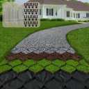 2" Thick Gravel Ground Grid 6.5ft x 16.5ft - Geo Grid Driveway Stabilization Grids, Gravel Retainer Grid 1885 LBS Per Sq ft, Geocell Geogrid for Walkway Driving RV Parking Slopes and Garden