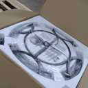 Farmhouse Crytal Chandeliers Dining Room Pendant Light Fixture Black Chandelier with K9 Crystal for Living Room Dining Room Foyer High Ceiling (31 Inch)