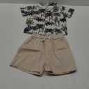 JEELLIGULAR Toddler Baby Boy Summer Clothes Short Sleeve Button Down Shirt Shorts Set Gentlemen Casual Outfits 1-5 year