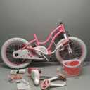 RoyalBaby Girls Bike EZ Bike Stargirl Training Free Balance to Pedal Easy Learning Bicycle, 12-20 Inch for Toddlers & Big Kids. (Rose Pink)