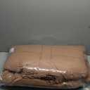 Amazon Essentials Women's Oversized Long Hooded Insulated Puffer Jacket ( Plus Size) (5X, Light Brown)