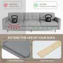 Amyracel Heavy Duty Couch Cushion Support Board to Fix Sagging Sofas, 21.5 x 84 Thick Wood Sofa Cushion Support Board, Foldable Deep Couch Supporter Replacement Stuffing Under Couches