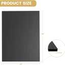 2 Pack Corrugated Plastic Board for Indoor and Outdoor Use, 4 Mm Thick Poster Board, 24x36 Inches, Black Plastic Sheets, Waterproof Coroplast Sheets and Blank Yard Signs