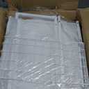 VOLDRA Toilet Paper Holder Stand with Storage Shelf, Free Standing Toilet Paper Roll Holder with Large Basket Heavy Duty Floor Double Tissue Dispenser for Bathroom Freestanding Tp Holder (Matte White)