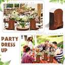 Weekgrat 16 Set Brown Western Cowboy Boots Flower Boxes Centerpiece Boot Shape Boxes Decorations Western Theme Party Cowgirl Favors for Cowboy Cowgirl Birthday Party Baby Shower Wedding Supplies