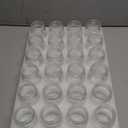 24-Pack Clear Borosilicate Glass Jars - 2oz Wide Mouth
