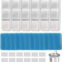 (12 Pack) Cat Water Fountain Filters Replacement Compatible with oneisall Cat Water Fountain, Cat Fountain Filters for 67oz/2L Stainless Steel Cat Fountain
