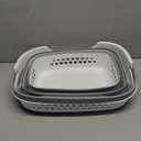 42L Medium Collapsible Plastic Laundry Basket with Handles, Foldable Laundry Basket Hamper, Pop Up Storage Container Organizer for Washing Storage (Gery, 17 Inch * 13 Inch * 15 Inch)