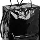 StorageWorks Grocery Cart on Wheels, Zipper Closure Rolling Bag, Shopping Trolley Carries Up to 44 lb, Rolling Tote Bag with Handles, Black, 72L, Medium