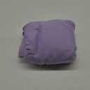 Box Spring Cover Queen/Cal Queen Size - Jersey Knit & Stretchy Wrap Around 4 Sides, Alternative for Bed Skirt, Purple