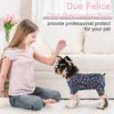 Dog Recovery Suit Female Male Dog Onesie for Surgery, Fit for Small Dog Breed Dog Body Suits After Surgery Dog Surgical Suit Pink/Blue Flower/L