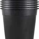 10 Pack 5 Gallon 11inch Black Nursery Pot Planter Grower Flower Pot Garden Seedling Planters Containers, Plastic Injection Molded Pots with Drainage Holes