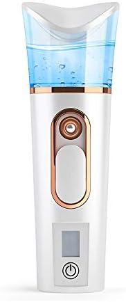 FATUXZ Handy Nano Mist Sprayer with Skin Analyzer Moisture Tester, Portable Facial Atomization Eyelash Extensions Steamer Mister,Mini Cool with Large Capacity,Face Moisturizing,Hydration Refreshing
