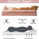 BFPETHOME Dog Beds for Large Dogs, Orthopedic Dog Bed for Medium Large Dogs,Big Waterproof Couch Pet Bed with Removable Washable Cover