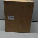 Modern Pendant Light Fixtures with 12" White Linen Fabric Shade, Adjustable Hanging Light Fixture,Drum Black Vintage Chandelier for Kitchen Island Bedroom Dining Room Foyer Entryway