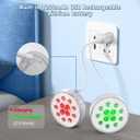 Pool Lights, Upgraded Rechargeable Submersible LED Lights with Remote Waterproof 16 Colors Hot Tub Underwater Light for Inground Pool, Pond, Aquarium, Bath, Party, Vase