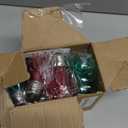 15 Pack S14 Colored LED Bulbs Red and Green Christmas LED Replacement Bulb 2W Outdoor String Light Bulb Plastic Shatterproof Edison bulb E26 Base Decorative Bulb for Christmas Patio Home Decor