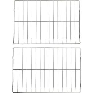 DG75-01001C Range Oven Rack for Samsung Range/Stove/Oven, Oven/Microwave Combo Parts - Samsung Stainless Steel Oven Rack Replaces NX60A6511SS NE63A6511SS DG75-01001A (Pack of 2)