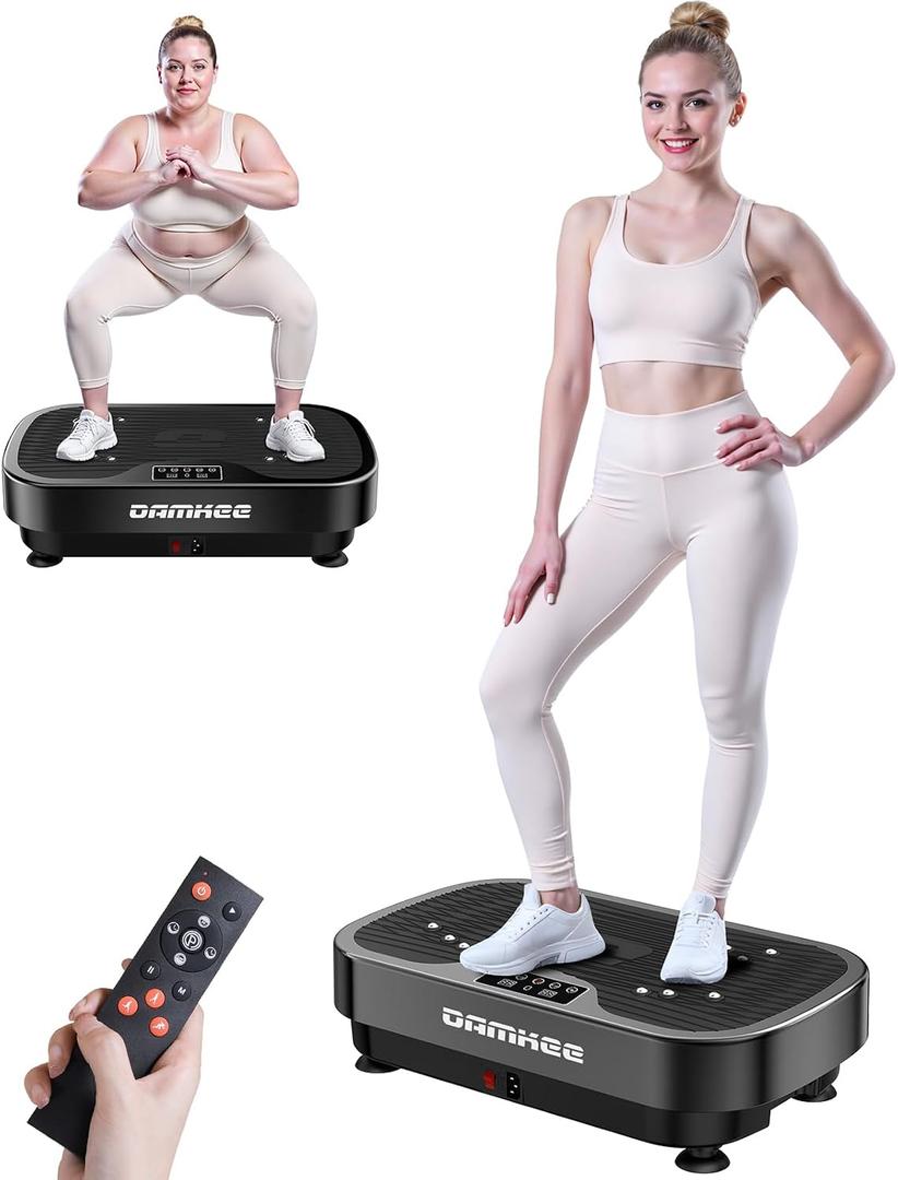 Vibrating Board Exercise Machine, 9 Modes Vibration Platform for Lymphatic Drainage, 3D Upgrade Vibrating Board for Weight Loss, Home Body Fitness Equipment (Purple)