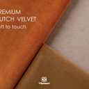 5 x Vitalizart Fall Velvet Ribbon Set 3/8" x 15 Yd Wooden Spool Fabric Trim 3 Rolls * 5 Yd for Christmas Wreath Decoration Handmade Craft Ornaments Gift Wrapping & Bow Making (Khaki Terracotta & Nude)