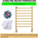 Towel Warmer with Timer,Towel Racks for Bathroom,8 Bar Heated Towel Rack for Clothes Drying,Portable Free Standing Heater,Auto Cut Off Home Electric Heat Dryer,Wall Mount Thermostat Shelf