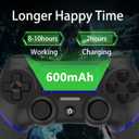 SZDILONG Upgraded Wireless Controller for Ps4 Gamepad Compatible with Ps4/Pro/Slim/Windows PC,Joystick for PS4 with Touchpad/Stereo Headphone Jack/Six-axis Motion Control/Charging Cable (BLACK)