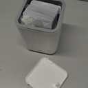 51 Set Grease Container for Kitchen with 50 Foil Liners Disposable Grease Bags and 1 White Storage Bin for Kitchen Bacon Cooking Oil Disposal to Stop Drains from Getting Clogged