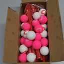 48Pcs Valentine Spoon Relay Race Toy Set,Heart Bouncy Balls Spoons Balance Games for Kids Adults Indoor Outdoor Party Supplies,Valentines Day Gift