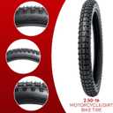2.50-16 4PR TT 36P Dirt Bike Front/Rear Tire and Heavy Duty Inner Tube Compatible with 2.50-16 Off Road Pit Bike/Motorcycle Tire(P-121)