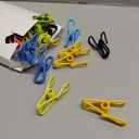 Riveda 30 Pack Assorted Chip Bag Clips Utility - PVC 2 Inch Coated Colorful Sealer for Sealing Food - Paper Holder, Clothesline Clip for Laundry Hanging, Kitchen Bags, Multipurpose Clothes Pins (Multicolor)