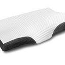 Contour Memory Foam Pillow Orthopedic Sleeping Pillows, Ergonomic Cervical Pillow for Neck Pain - for Side, Back and Stomach Sleepers, Free Pillowcase Included (Firm & Near King, 26*16*5 Inch)