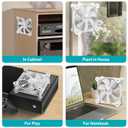 ANEXT, 120mm USB Computer Fan White, 120mm Fan, Silent Fans for Receiver DVR PlayStation Xbox Computer Cabinet Cooling, 2 in 1 Packs White