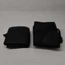 Lusso Gear Car Seat Protector (Value 2 Pack)  Thick Padding  Waterproof Cover Under Baby Seat with Two Mesh Pockets  Black Non-Slip Design (-2-Pack Black)