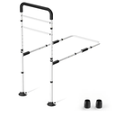 Bed Rails for Elderly Adults Safety, ASTM Approved Adjustable Bed Assist Rail for Seniors, Non-Slip Ergonomic Handle, 400lb Weight Capacity, Storage Pocket & Fixing Strap, Fits Twin/Full/Queen/King