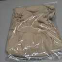 Women's Off The Shoulder Dress Long Sleeve Batwing Mini Ruched Sheer Y2K Oversized Club Sexy Night Out Dresses (Beige, L)