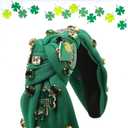 St Patricks Day Headband Women Shamrock Green Headband Irish Lucky Clover Hairband Saint Patricks Day Accessories