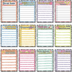 Eaasty 12 Pcs Back to School Gifts Teacher Appreciation Notepad Gift Sets Pastel Composition Lined Sticky Notes Teacher to Do List Memo Pads for Present Teachers Students Classroom Office Supplies