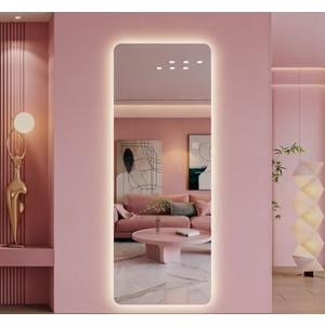 63"x24" Wall Mounted LED Full Length Mirror with Lights, UL Certified Backlit Dressing Mirror,3 Color Temperatures & Stepless Dimming,Shatter-Resistant Memory Mirror for Bedroom, Horizontal/Vertical