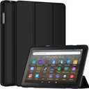 8" Tablet Case (Only for 12/10th Generation, 2024/2022/2020 Released), Incompatible with Nokia TCL Samsung TabletDJ&RPPQ Tri-fold PU Leather Cover with Auto Wake/Sleep-Black