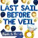 Last Sail Before The Veil Bachelorette Banner Nautical Bachelorette Party Decorations Bachelorette Party Favors Nautical Bridal Shower Decorations Bachelorette Balloons Cruise Bachelorette Party Veil