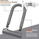 Sportneer Bike Lock - 17mm Shackle Heavy Duty Anti Theft Bike U Lock with 2 Keys - Bicycle U-Locks with Sturdy Mounting Bracket for Road, Mountain, Electric & Folding Bike, Size 7.76''x5.02'' (Gray)