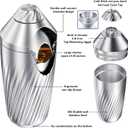Hybrid Cocktail Shaker Set - Innovative Premium Vacuum Insulated Stainless Steel Drink Shaker Double Wall Margarita Mixer Jigger & Mixing Spoon Set - Martini Shaker for Home Bartender - 28oz 