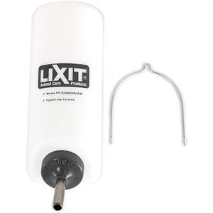 Lixit Widemouth Cage Water Bottles for Rabbits, Ferrets, Guinea Pigs, Rats and Other Small Animals. (White, 32 Ounce)