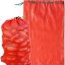 Extra Large Mesh Produce Bags 60 lbs Reusable Onion Sacks Vegetable Storage Bags Washable Net Bag 21 x 32 for Onion Potato Firewood Crawfish, Pack of 10