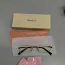 CCVOO Fashion Metal Rimless Reading Glasses for Women - Computer Readers with Blue Light Protection