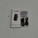 COMSOON Bluetooth Receiver for Car, Noise Cancelling 3.5mm AUX Bluetooth Car Adapter, Wireless Audio Receiver for Home Stereo/Wired Headphones, Hands-Free Call, 16H Battery Life - Black+Silver