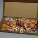 6 Pcs Artificial Eucalyptus Stems Fall Decorations with Fall Eucalyptus Leaves Autumn Decorations for Office and Home Artificial Plants for Floral Arrangement (Orange)