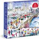 Galison 500 Piece Michael Storrings Bow Bridge in Central Park Jigsaw Puzzle for Adults and Families, New York City Puzzle with Central Park Scenery