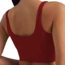 Women's Bustier Corset Crop Tank Tops Sleeveless Trendy Scoop Neck for Women Going Out Tops Summer Sexy High Impact (S)