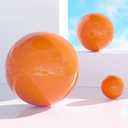 Gazing Globe Decor Ball, Hollow Gazing Ball, Seamless Stainless Steel Polished Reflective Smooth Mirror Garden Sphere Globe, Props of Photography, Garden Home Decor (Orange, Dia: 10 inch/25cm)